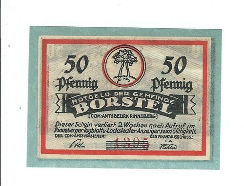 Notgeld borstel gemeinde - -,