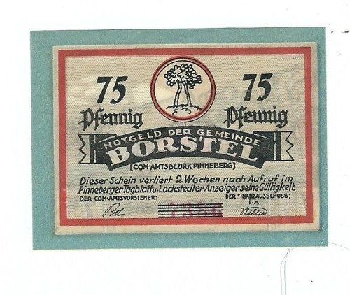 Notgeld borstel gemeinde - -,