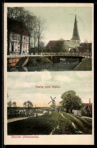Ansichtskarte borstel - ansichtskarte,