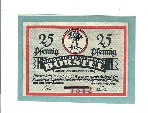 Notgeld borstel gemeinde - -,