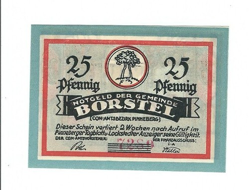 Notgeld borstel gemeinde - -,